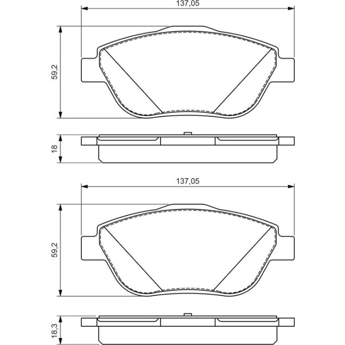 0 986 494 564 Bosch Bremsbelagsatz 0 986 494 564 0 986 494 564 Bosch Bremsbelagsatz 0 986 494 564