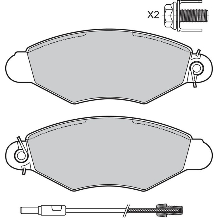 Valeo Bremsbelagsatz 598726 Valeo Bremsbelagsatz 598726