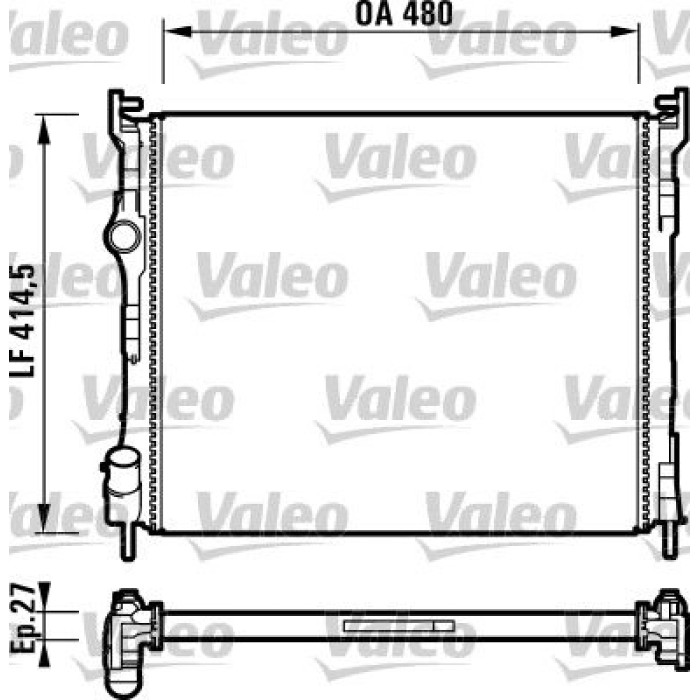 Valeo Motorkühler 732737 Valeo Motorkühler 732737
