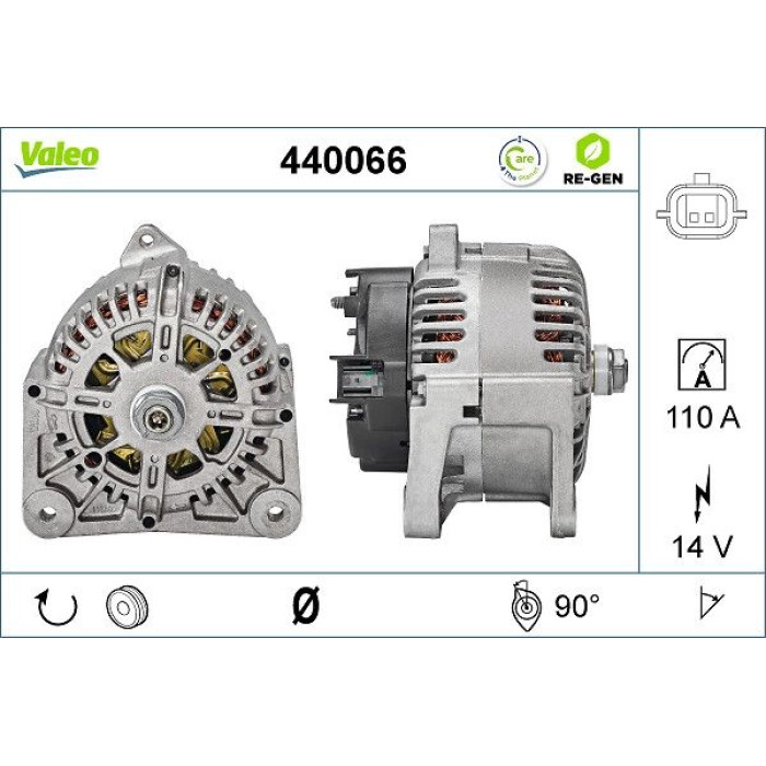 Valeo Lichtmaschine 440066 Valeo Lichtmaschine 440066