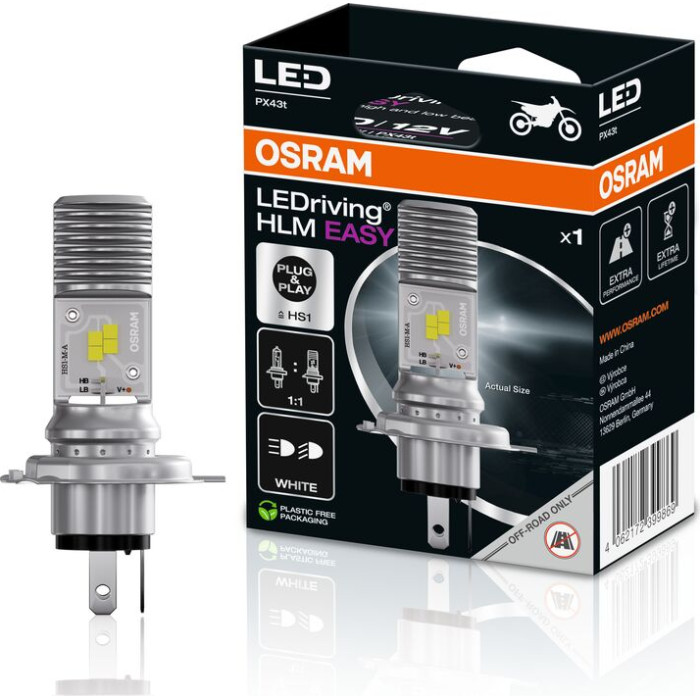 64185DWESY-1HB OSRAM LEDriving HLM EASY HS1 LED-Scheinwerferlampe 12 V 6000 K - 1 Stück - 64185DWESY-1HB 64185DWESY-1HB OSRAM LEDriving HLM EASY HS1 LED-Scheinwerferlampe 12 V 6000 K - 1 Stück - 64185DWESY-1HB