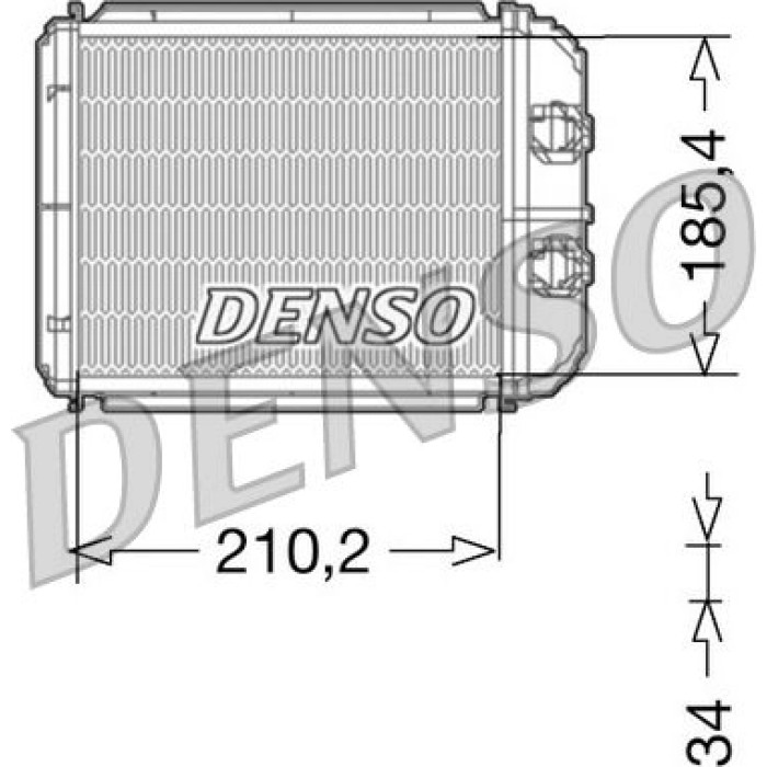 Denso Wärmetauscher DRR23014 Denso Wärmetauscher DRR23014