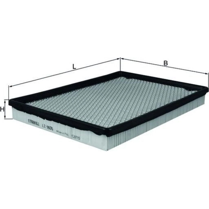 MAHLE Luftfilter LX 1636 MAHLE Luftfilter LX 1636