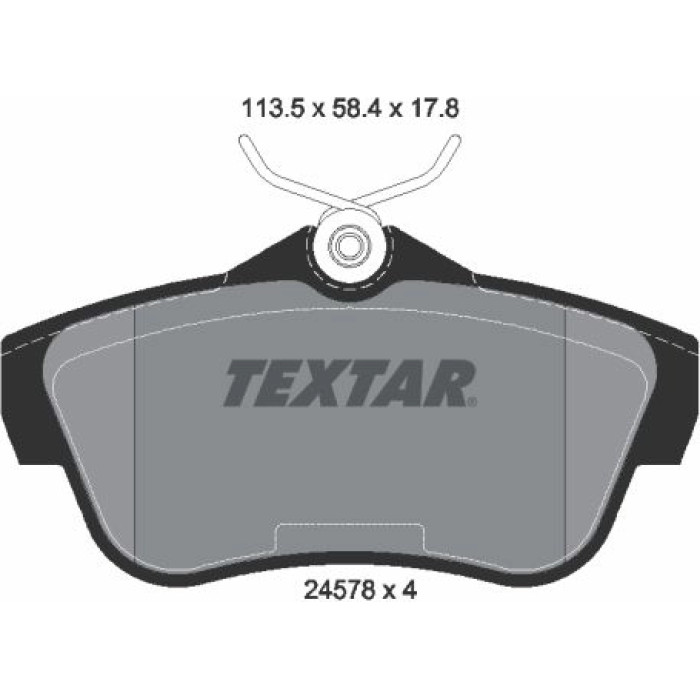 2457803 Textar Bremsbelagsatz 2457803 2457803 Textar Bremsbelagsatz 2457803