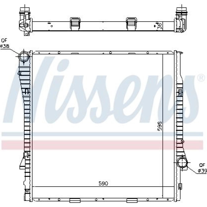 Nissens Wasserkühler PKW 60819 Nissens Wasserkühler PKW 60819