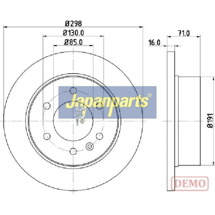 Japanparts Bremsscheibe DP-0527C