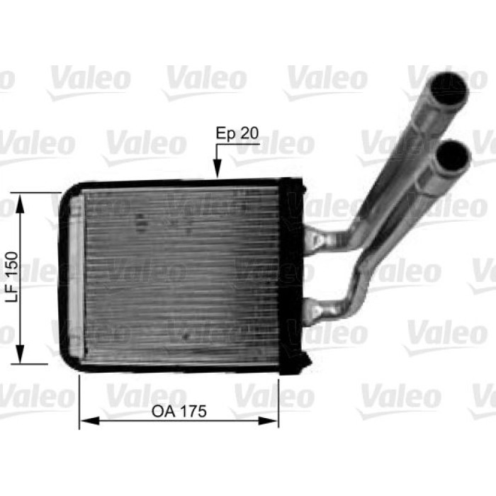 Valeo Wärmetauscher 812436 Valeo Wärmetauscher 812436