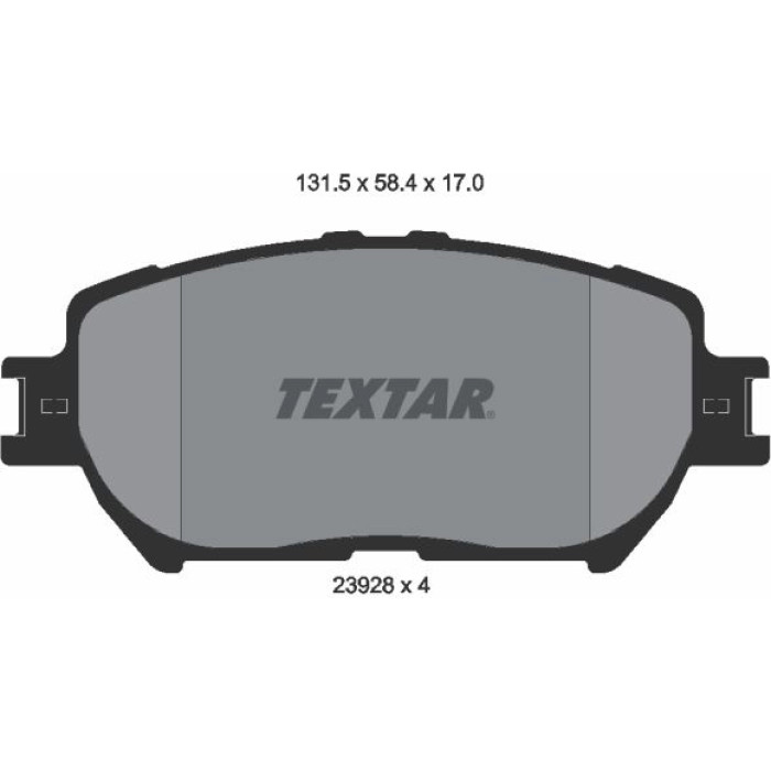 2392801 Textar Bremsbelagsatz 2392801 2392801 Textar Bremsbelagsatz 2392801