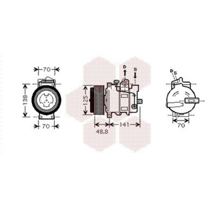 3000K426 Van Wezel Klimakompressor 3000K426 3000K426 Van Wezel Klimakompressor 3000K426