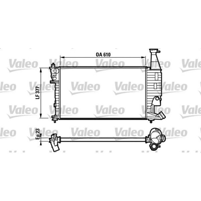 Valeo Motorkühler 732563 Valeo Motorkühler 732563