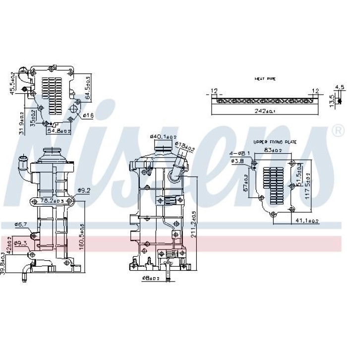 Nissens AGR-Kühler 989374 Nissens AGR-Kühler 989374