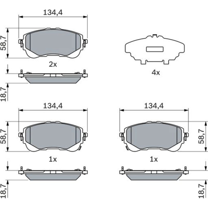 0 986 424 898 Bosch Bremsbelagsatz Vorderachse 0 986 424 898 0 986 424 898 Bosch Bremsbelagsatz Vorderachse 0 986 424 898