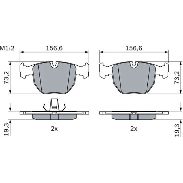 Bosch Bremsbelagsatz 0 986 494 028 Bosch Bremsbelagsatz 0 986 494 028
