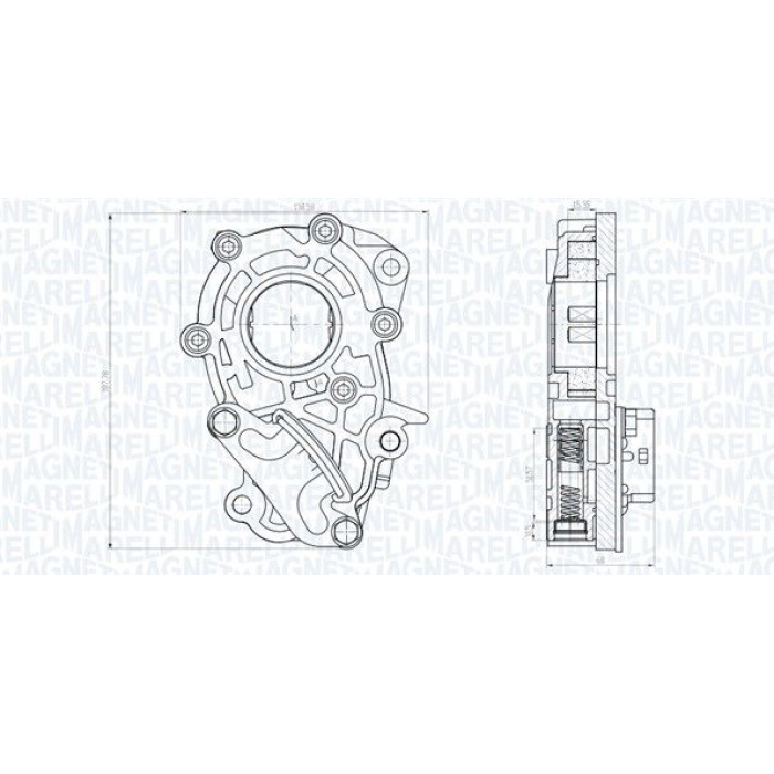 Magneti Marelli Ölpumpe 351516000106 Magneti Marelli Ölpumpe 351516000106