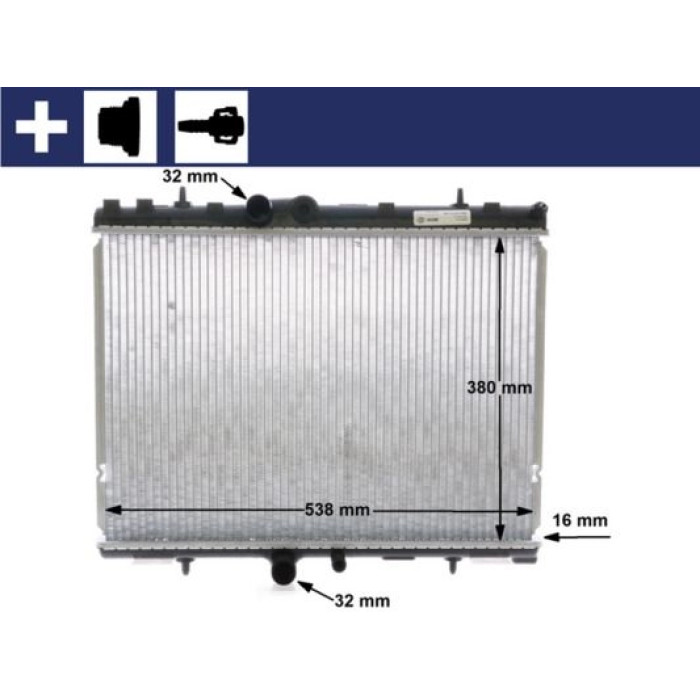 MAHLE Kühler, Motorkühlung CR 1501 000S MAHLE Kühler, Motorkühlung CR 1501 000S