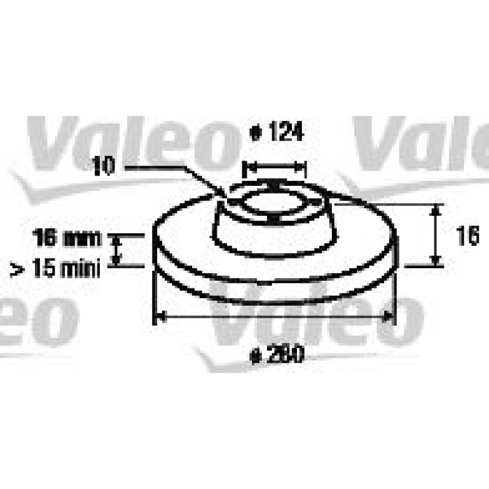 Valeo Bremsscheibe 187152 Valeo Bremsscheibe 187152