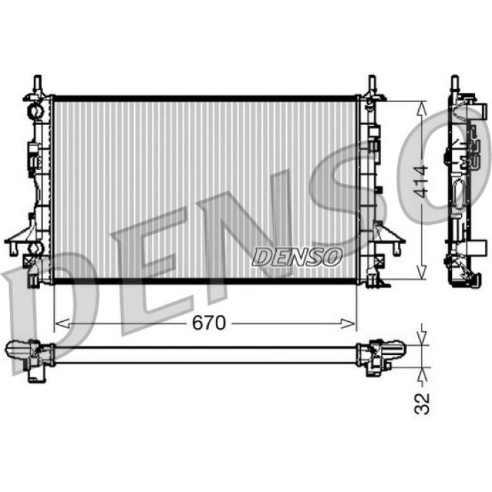DRM23084 Denso Motorkühler DRM23084 DRM23084 Denso Motorkühler DRM23084