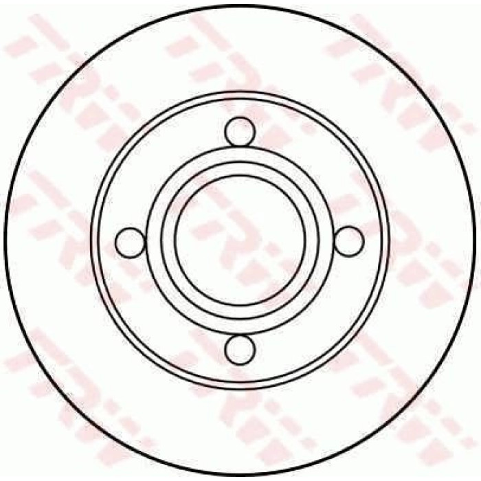 TRW Bremsscheibe DF2667 TRW Bremsscheibe DF2667