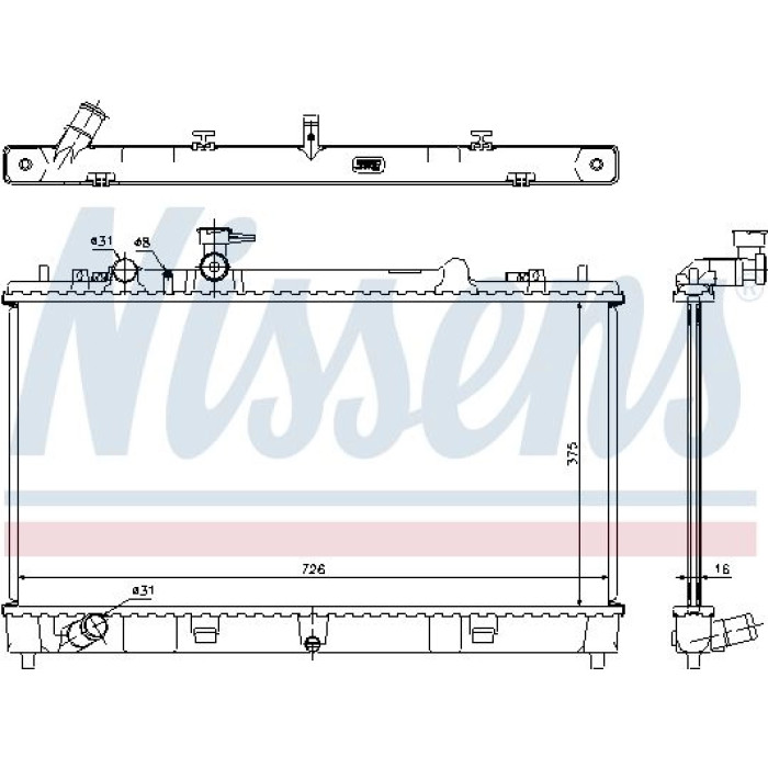 Nissens Wasserkühler PKW 68507 Nissens Wasserkühler PKW 68507