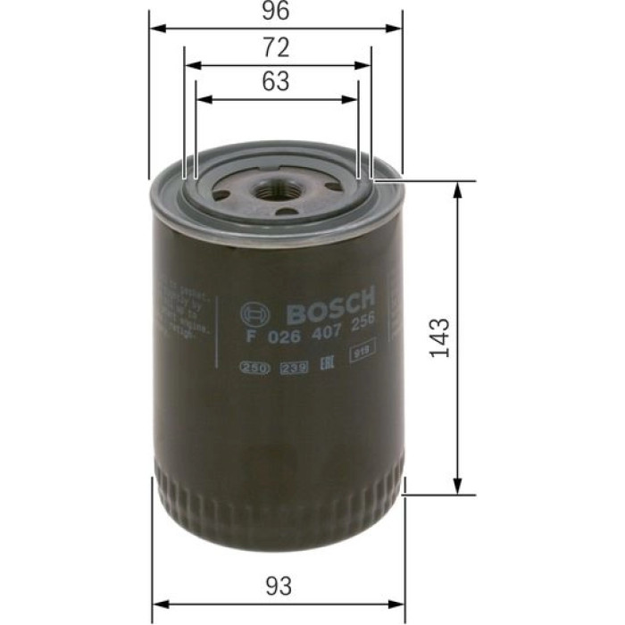 Bosch Ölfilter F 026 407 256 Bosch Ölfilter F 026 407 256