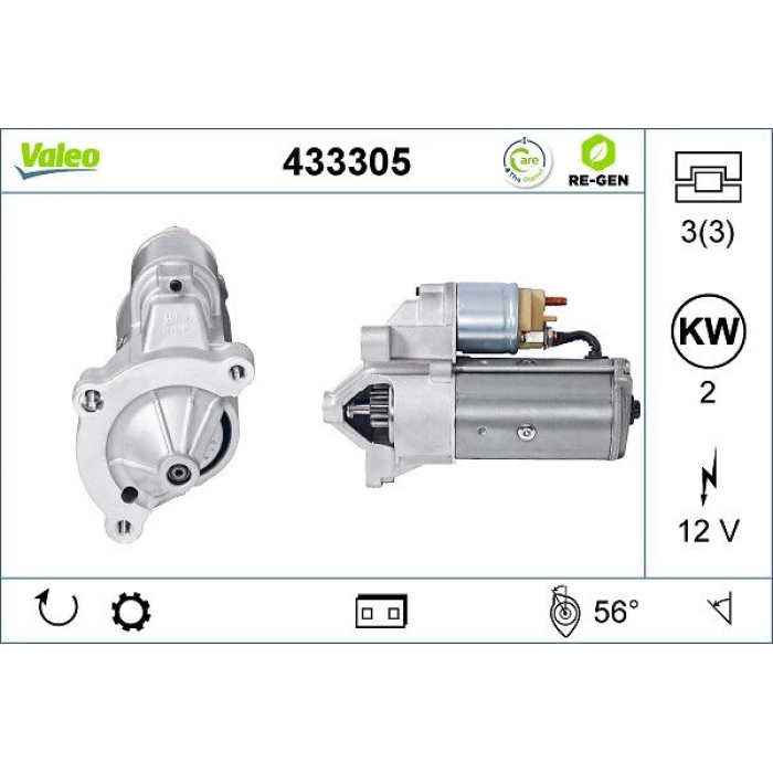 Valeo Anlasser 433305 Valeo Anlasser 433305