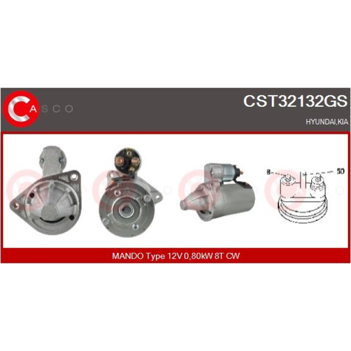 CASCO Anlasser CST32132GS CASCO Anlasser CST32132GS