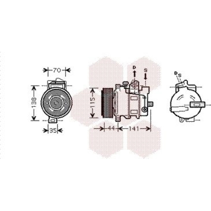 3000K401 Van Wezel Klimakompressor 3000K401 3000K401 Van Wezel Klimakompressor 3000K401