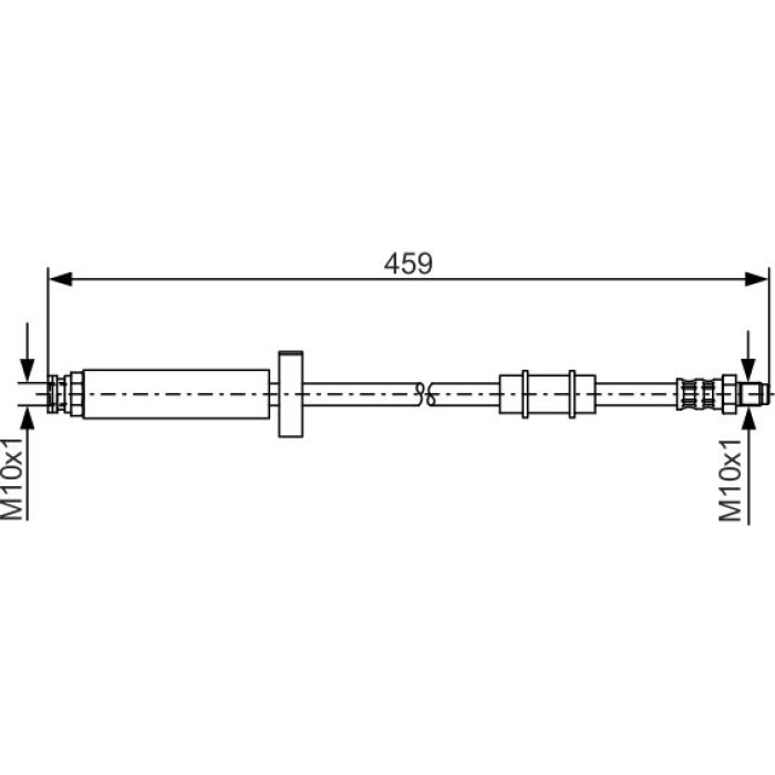 Bosch Bremsschlauch Vorderachse 1987476462 Bosch Bremsschlauch Vorderachse 1987476462