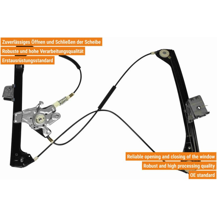 VAICO V20-1922 Fensterheber vorne links, elektrisch, ohne Motor, mit Trägerplatte, mit Komfortfunktion VAICO V20-1922 Fensterheber vorne links, elektrisch, ohne Motor, mit Trägerplatte, mit Komfortfunktion