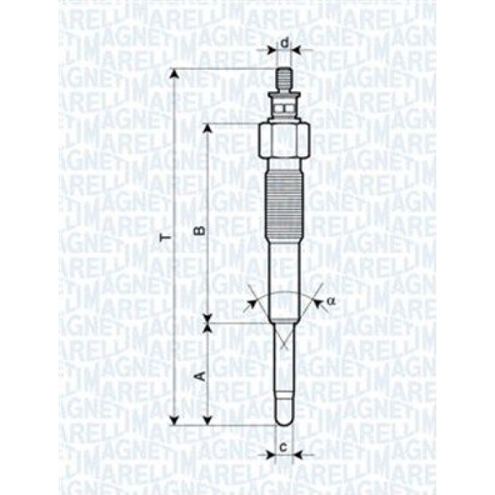 Magneti Marelli Glühkerze 062900041304 Magneti Marelli Glühkerze 062900041304