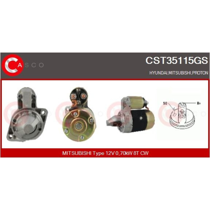 CASCO Anlasser CST35115GS CASCO Anlasser CST35115GS