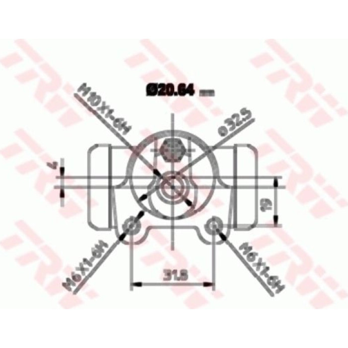 TRW Radbremszylinder BWF252 TRW Radbremszylinder BWF252