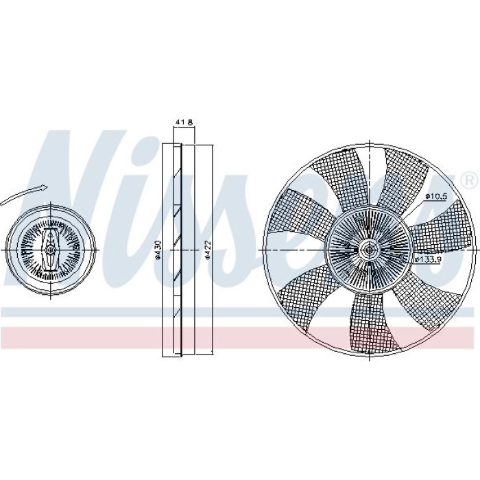 Nissens Kühlerlüfter PKW 86220 Nissens Kühlerlüfter PKW 86220