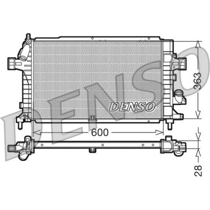 Denso Motorkühler DRM20100 Denso Motorkühler DRM20100