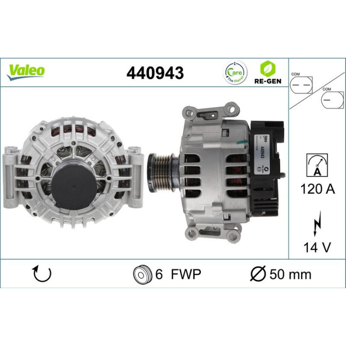 Valeo Lichtmaschine 440943 Valeo Lichtmaschine 440943