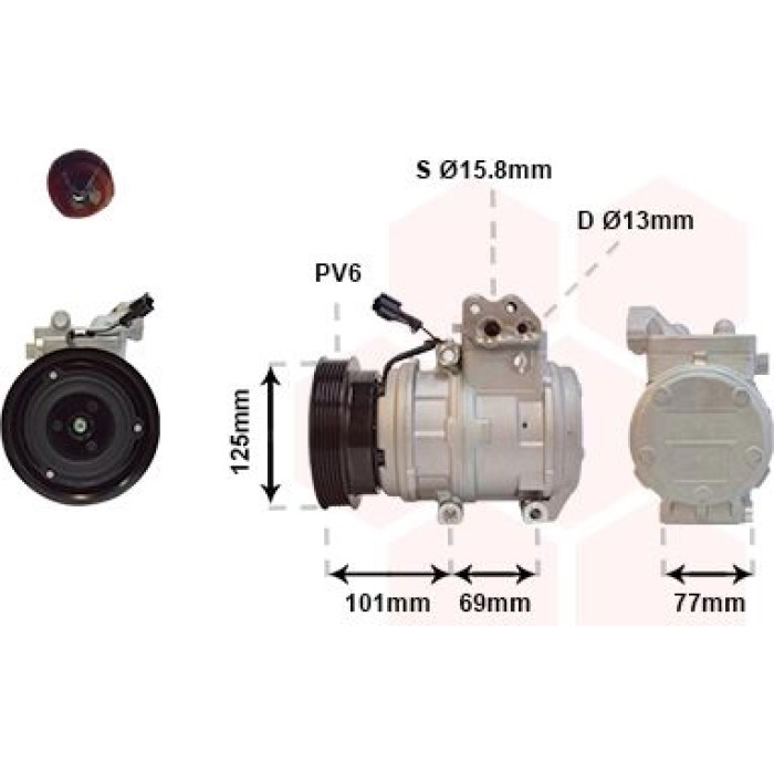 Van Wezel Klimakompressor 8200K208