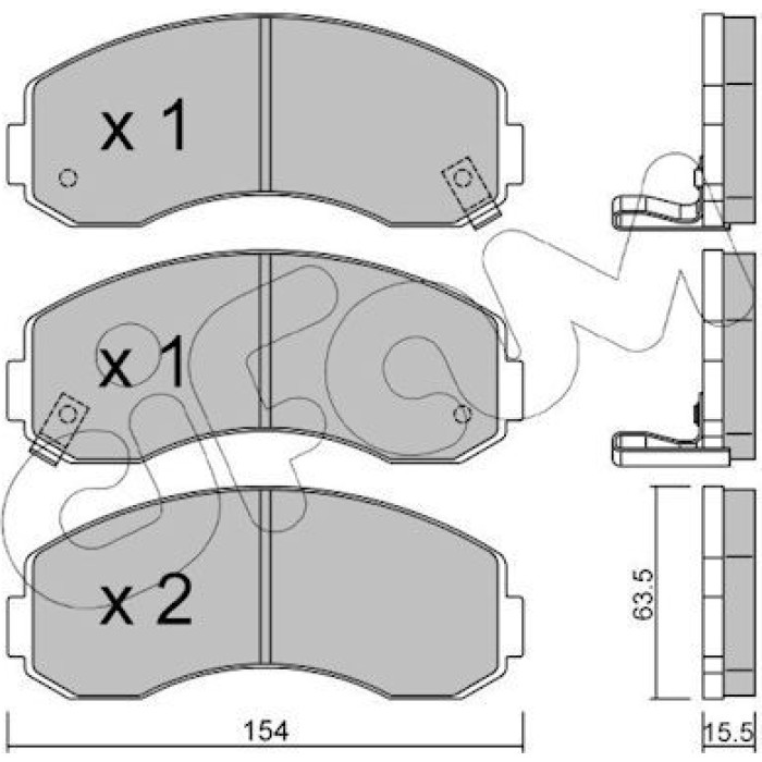 CIFAM Bremsbelagsatz, Scheibenbremse 822-377-0 CIFAM Bremsbelagsatz, Scheibenbremse 822-377-0