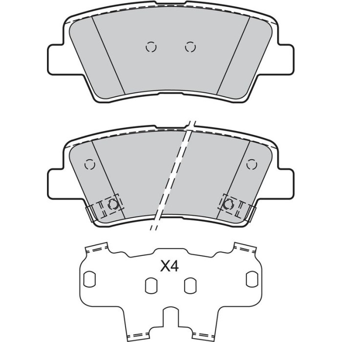 Valeo Bremsbelagsatz 601139 Valeo Bremsbelagsatz 601139