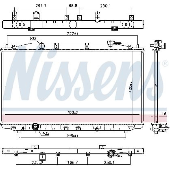 Nissens Wasserkühler PKW 681373 Nissens Wasserkühler PKW 681373