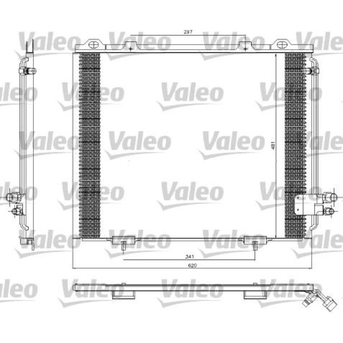 Valeo Klimakondensator 817252 Valeo Klimakondensator 817252