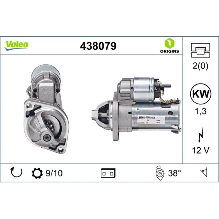 Valeo Anlasser 438079 Valeo Anlasser 438079