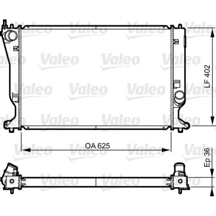 Valeo Motorkühler 735573 Valeo Motorkühler 735573