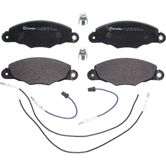 BREMBO Bremsbelagsatz, Scheibenbremse P 61 102 BREMBO Bremsbelagsatz, Scheibenbremse P 61 102