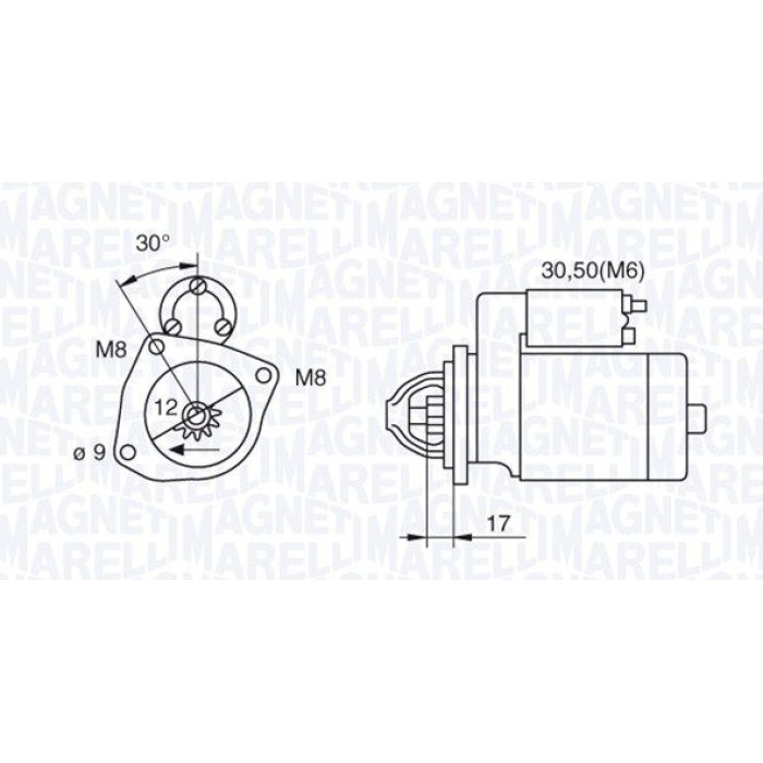 Magneti Marelli Anlasser 063280021010 Magneti Marelli Anlasser 063280021010