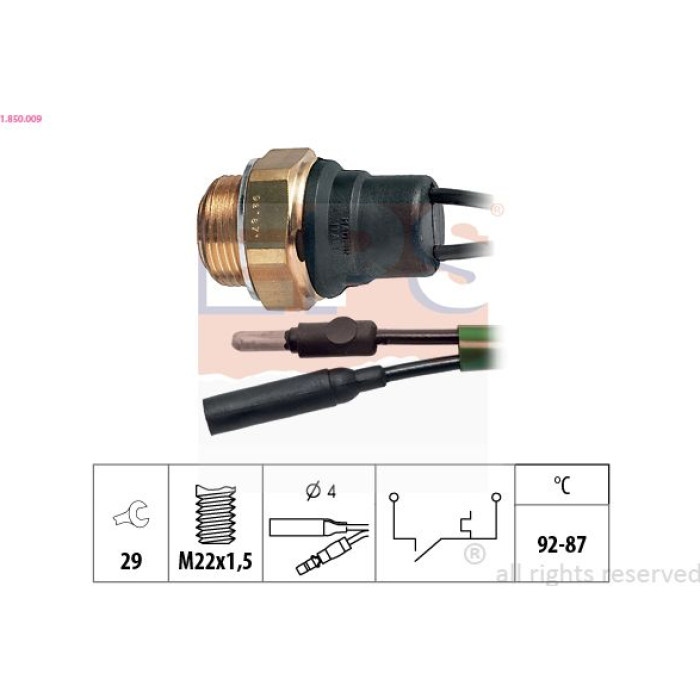 EPS Temperaturschalter 1.850.009 EPS Temperaturschalter 1.850.009