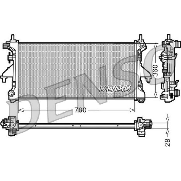 Denso Motorkühler DRM21101 Denso Motorkühler DRM21101