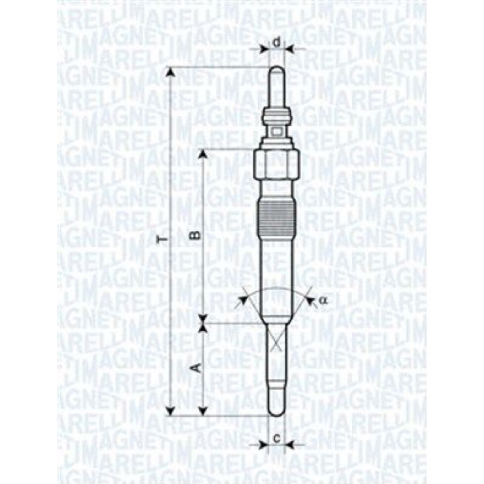 Magneti Marelli Glühkerze 062900028304