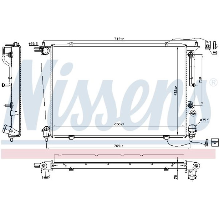 Nissens Wasserkühler PKW 67040 Nissens Wasserkühler PKW 67040