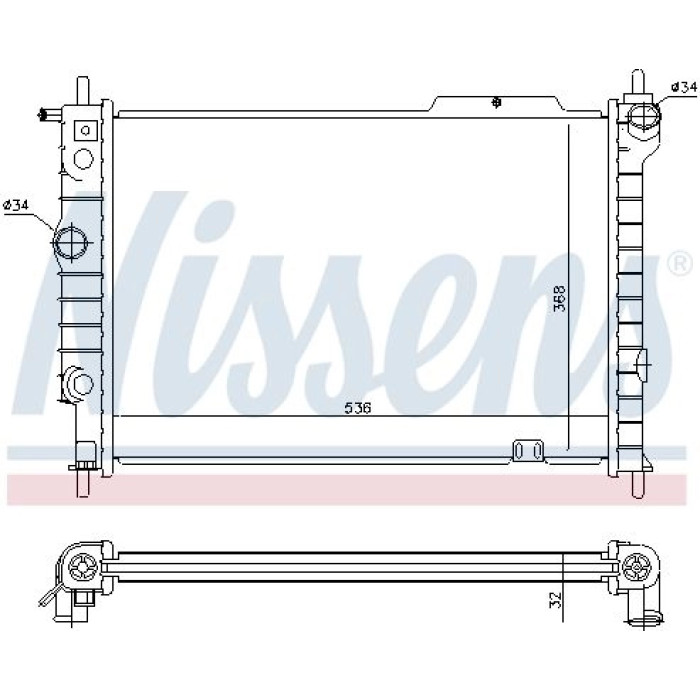 Nissens Wasserkühler PKW 63059 Nissens Wasserkühler PKW 63059