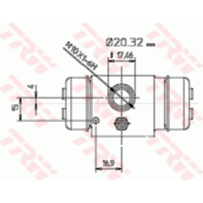 TRW Radbremszylinder BWF195 TRW Radbremszylinder BWF195